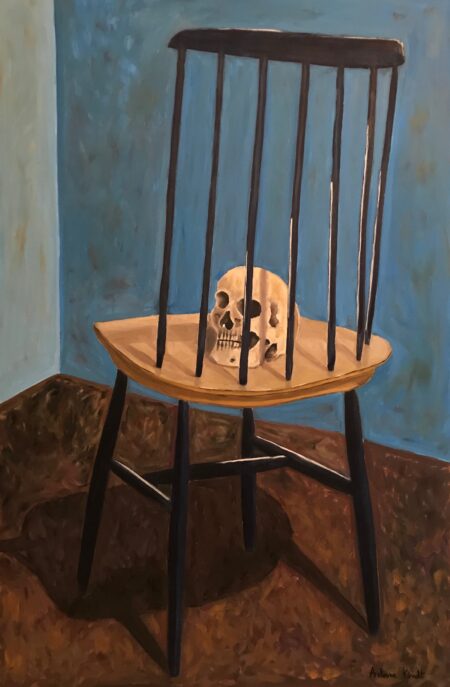 Un crâne derrière des barreaux (A skull behind bars)