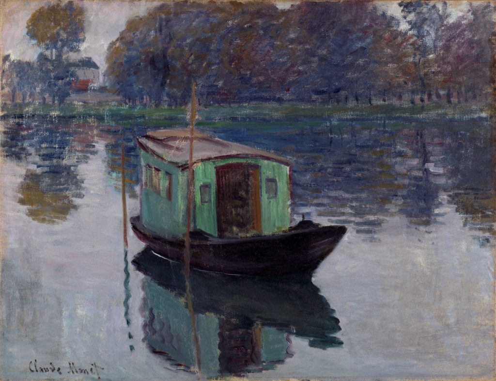 Claude Monet studio boat