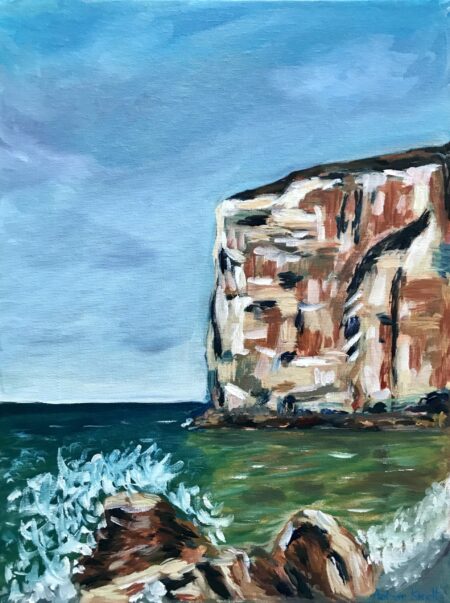 My painting of the pointe de la courtine