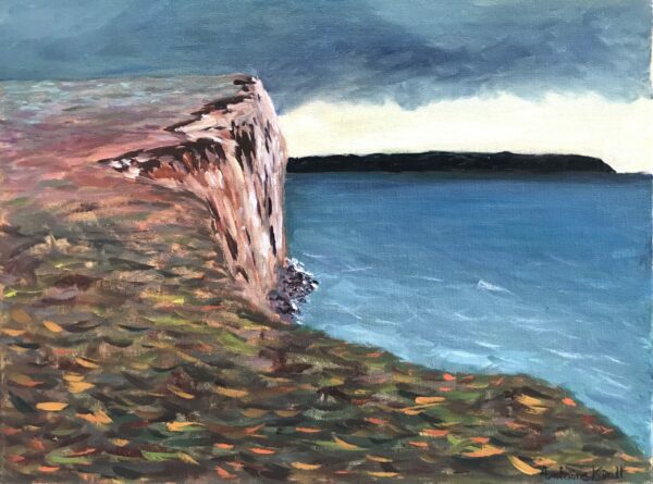 My painting « automne sur le cap blanc nez »