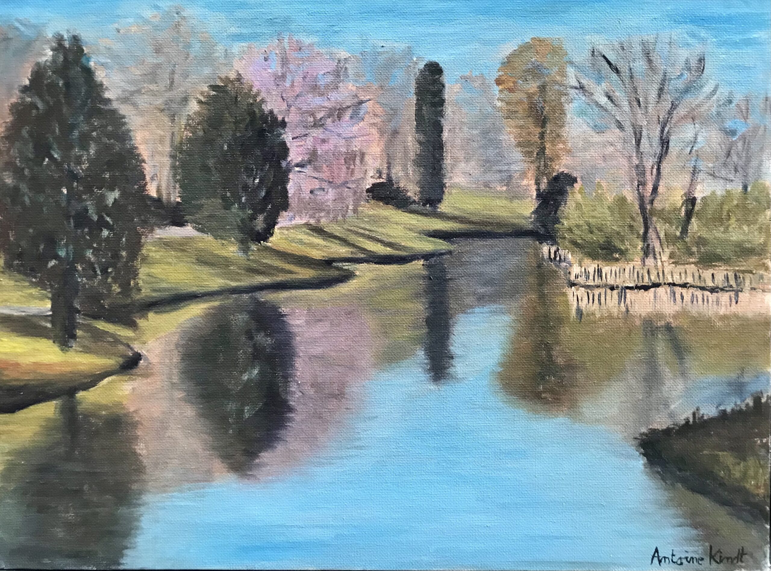 "Barbieux park" painting