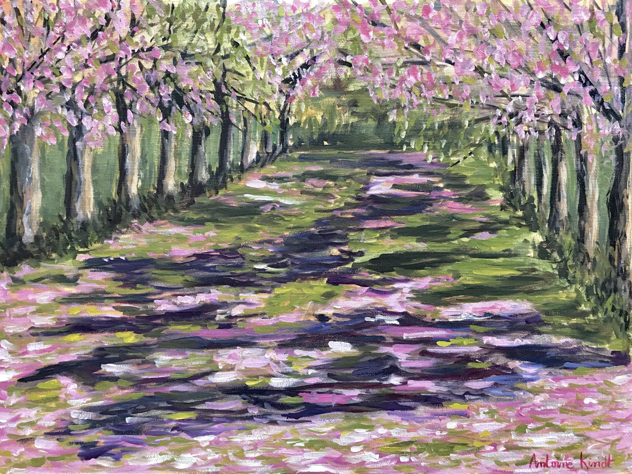 "Cherry blossom" painting