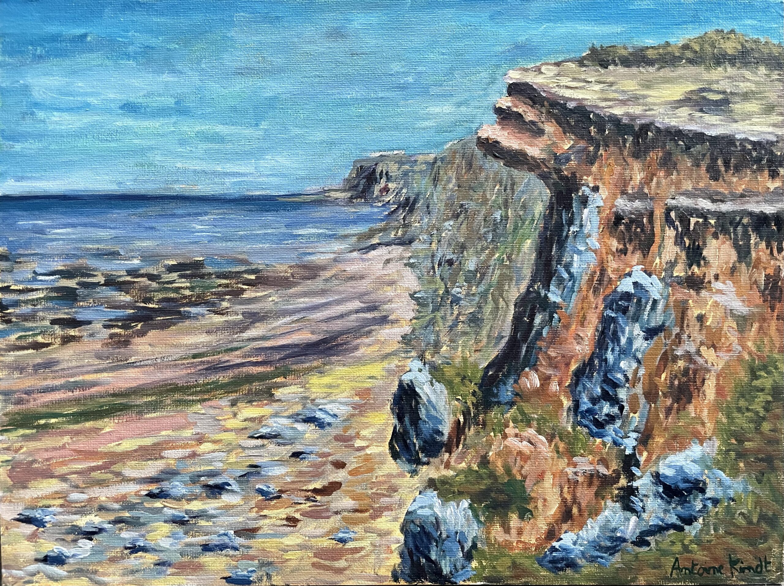 "Cap Gris-Nez on a sunny day" painting