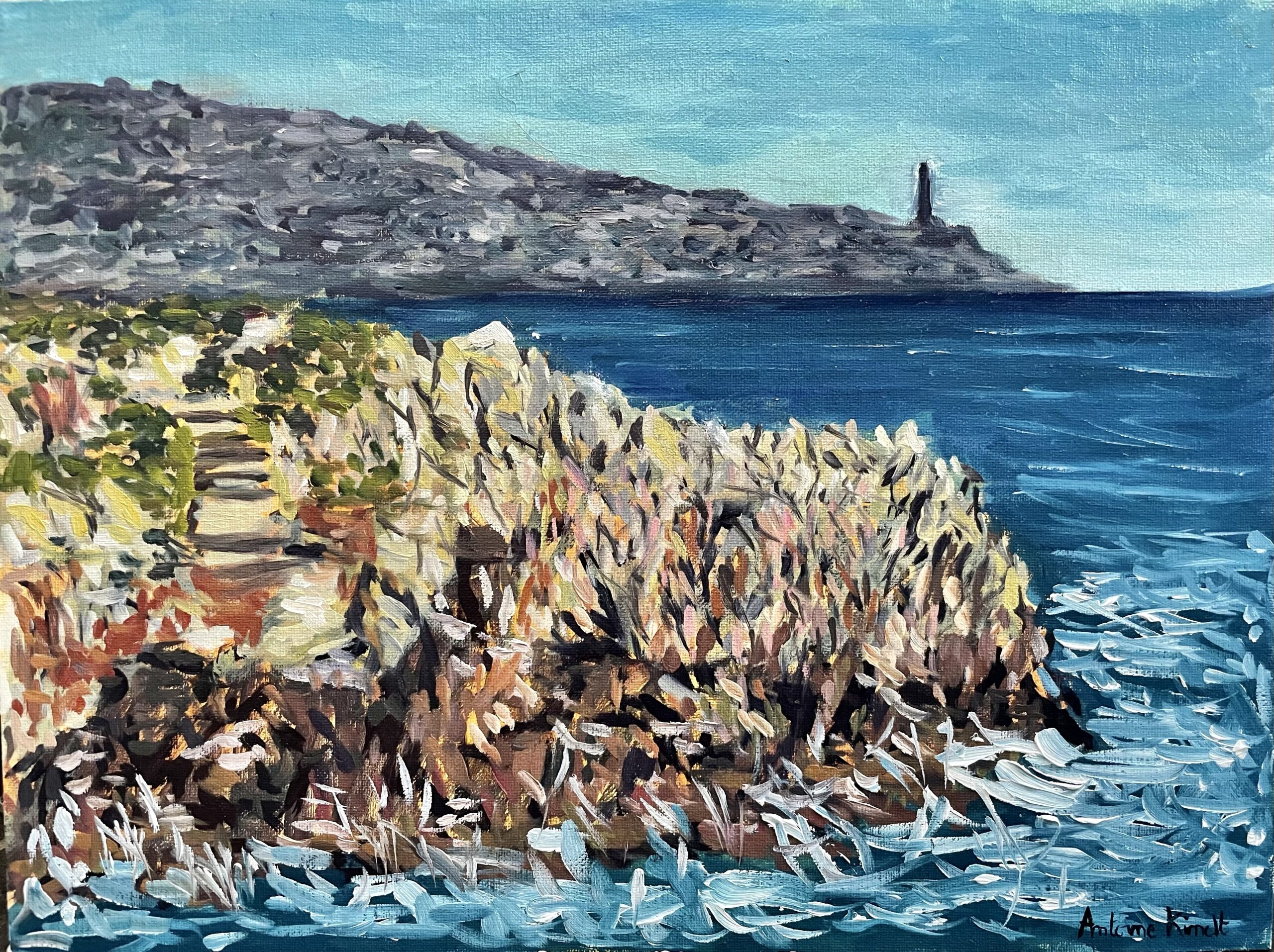 "Cap de Nice" painting